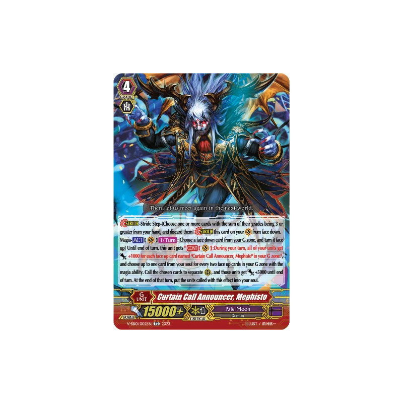 Vanguard_TCG_card_V-SS10_002EN_C_Curtain_Call_Announcer_Mephisto_Premium_Battle_Deckset_2023