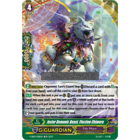 Vanguard_TCG_card_V-SS10_008EN_Foil_Jester_Demonic_Beast_Flection_Chimera_Premium_Battle_Deckset_2023