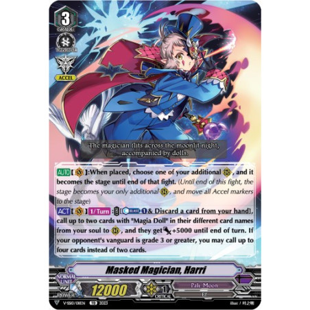Vanguard_TCG_card_V-SS10_011EN_Foil_Masked_Magician_Harri_Premium_Battle_Deckset_2023