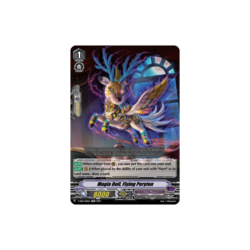 Vanguard_TCG_card_V-SS10_020EN_Foil_Magia_Doll_Flying_Peryton_Premium_Battle_Deckset_2023