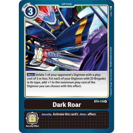 Digimon_TCG_BT4-110_Dark_Roar_Rare_Great_Legend_Card_Game