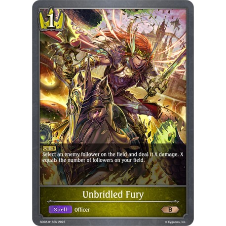 SVE SD02-016EN Bronze Unbridled Fury