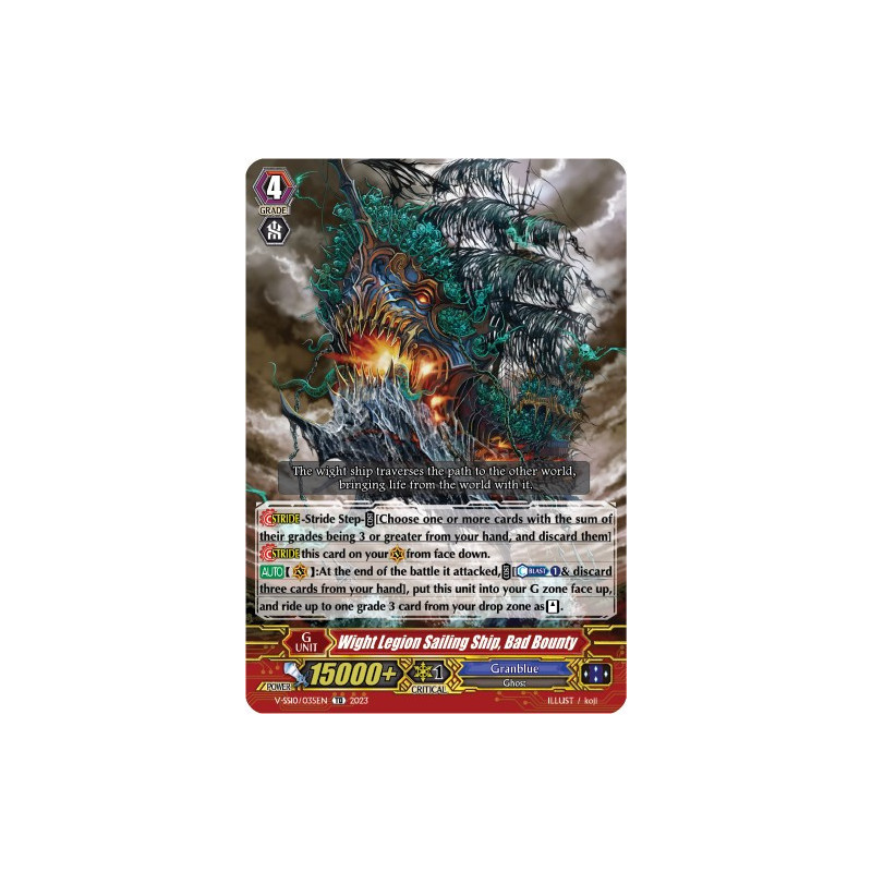 Vanguard_TCG_card_V-SS10_035EN_Foil_Wight_Legion_Sailing_Ship_Bad_Bounty_Premium_Battle_Deckset_2023