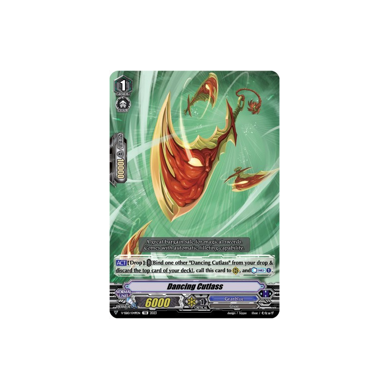 Vanguard_TCG_card_V-SS10_049EN_Foil_Dancing_Cutlass_Premium_Battle_Deckset_2023
