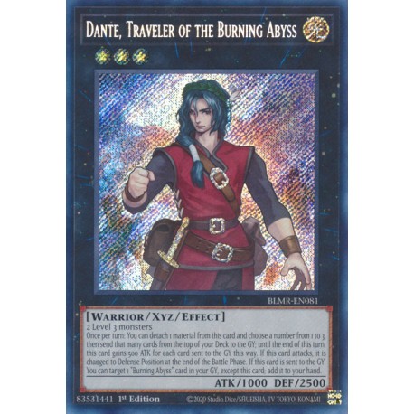 YGO BLMR-EN081 SeR Dante, Traveler of the Burning Abyss