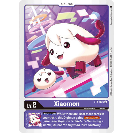 Digimon_TCG_BT4-006_Xiaomon_Uncommon_Great_Legend_Card_Game