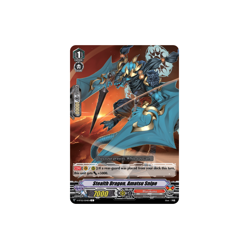 Vanguard_TCG_card_V-BT02_054EN_C_Stealth_Dragon_Amatsu_Snipe_Strongest_Team_AL4