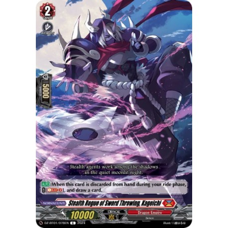 DZ-BT01/078EN Stealth Rogue of Sword Throwing, Kageichi