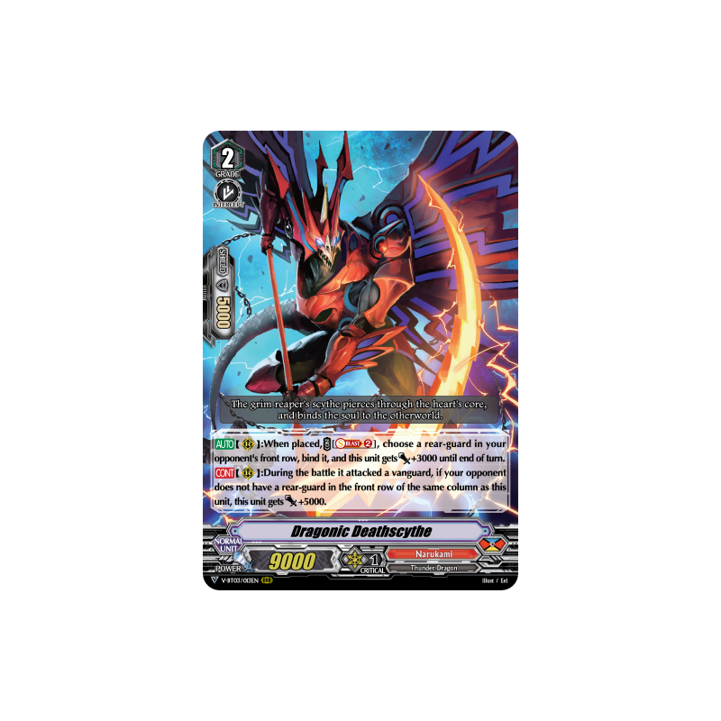 Vanguard_TCG_card_V-BT03_013EN_RRR_Dragonic_Deathscythe_Miyaji_Academy_CF_Club