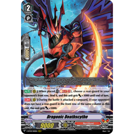 Vanguard_TCG_card_V-BT03_013EN_RRR_Dragonic_Deathscythe_Miyaji_Academy_CF_Club