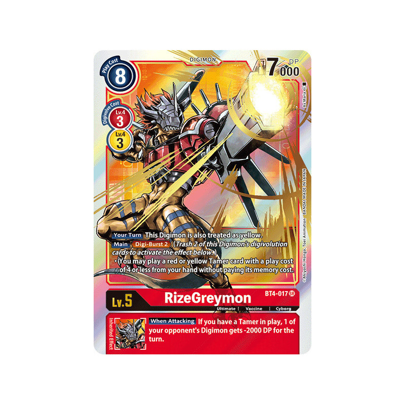 Digimon_TCG_BT4-017_AA_RizeGreymon_Alternative_Art_Great_Legend_Card_Game