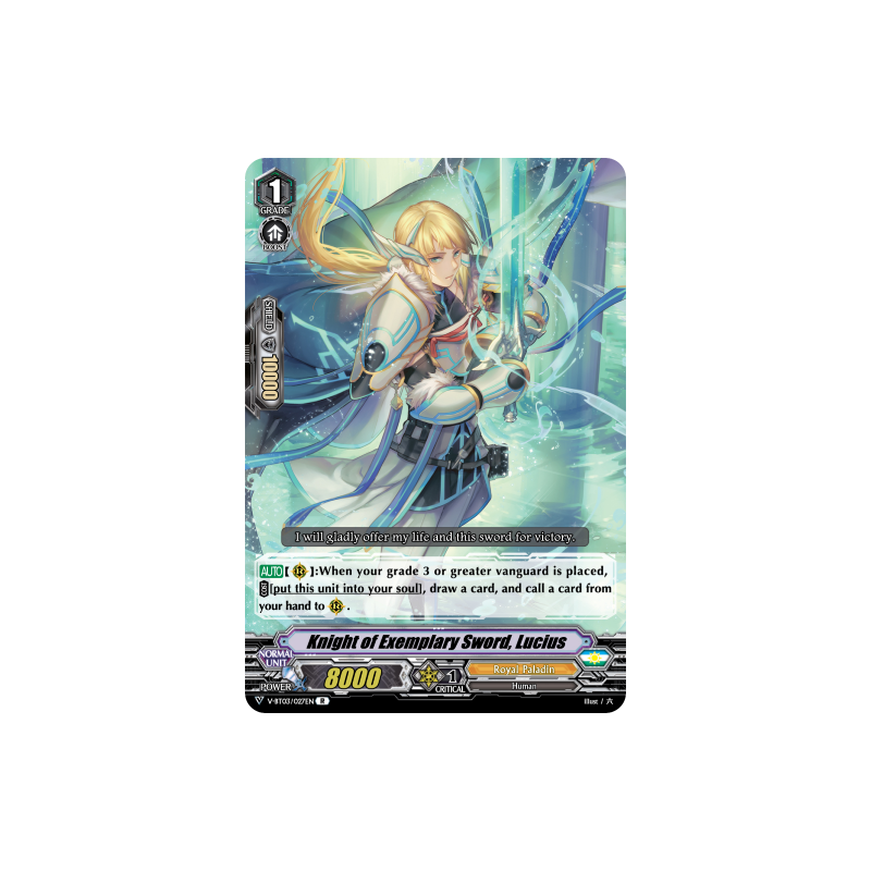 Vanguard_TCG_card_V-BT03_027EN_R_Knight_of_Exemplary_Sword_Lucius_Miyaji_Academy_CF_Club