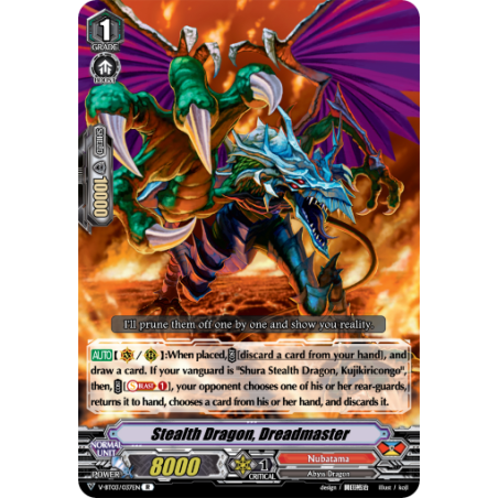 Vanguard_TCG_card_V-BT03_037EN_R_Stealth_Dragon_Dreadmaster_Miyaji_Academy_CF_Club