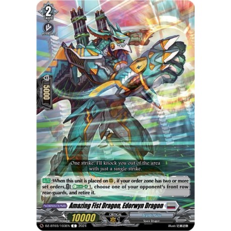 DZ-BT03/103EN Amazing Fist Dragon, Edorwyn Dragon