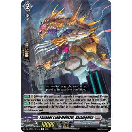 DZ-BT03/104EN Thunder Claw Monster, Relamgarra