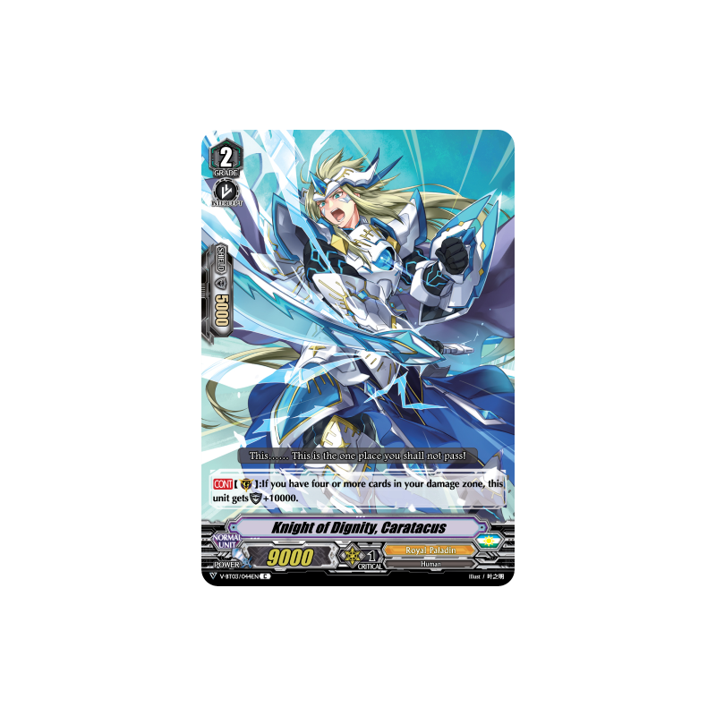 Vanguard_TCG_card_V-BT03_044EN_C_Knight_of_Dignity_Caratacus_Miyaji_Academy_CF_Club