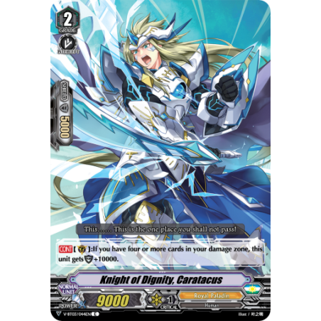 Vanguard_TCG_card_V-BT03_044EN_C_Knight_of_Dignity_Caratacus_Miyaji_Academy_CF_Club