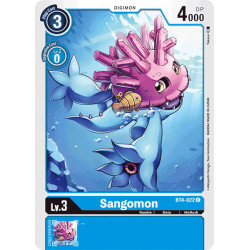 Digimon_TCG_BT4-022_Sangomon_Common_Great_Legend_Card_Game