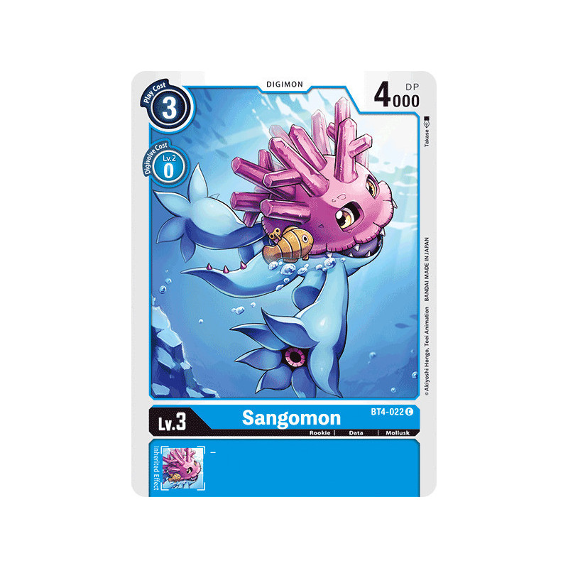 Digimon_TCG_BT4-022_Sangomon_Common_Great_Legend_Card_Game