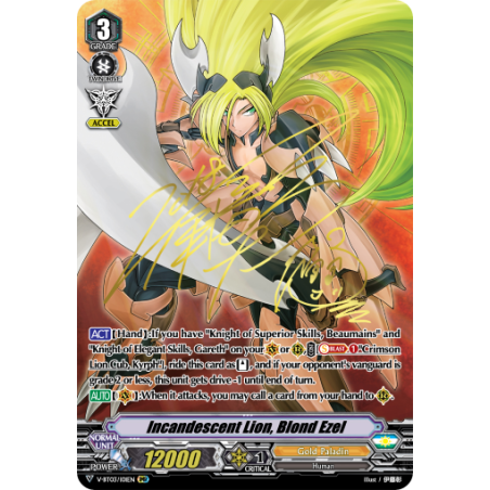 Vanguard_TCG_card_V-BT03_I01EN_IMR_Incandescent_Lion_Blond_Ezel_Miyaji_Academy_CF_Club