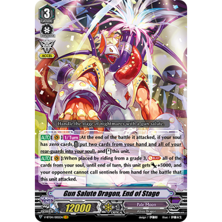 Vanguard_TCG_card_V-BT04_005EN_VR_Gun_Salute_Dragon_End_of_Stage_Vilest_Deletor