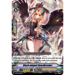 Vanguard_TCG_card_V-BT04_007EN_RRR_Black-winged_Swordbreaker_Vilest_Deletor