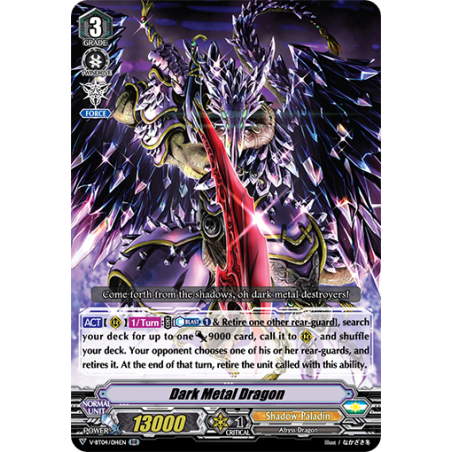 Vanguard_TCG_card_V-BT04_014EN_RR_Dark_Metal_Dragon_Vilest_Deletor