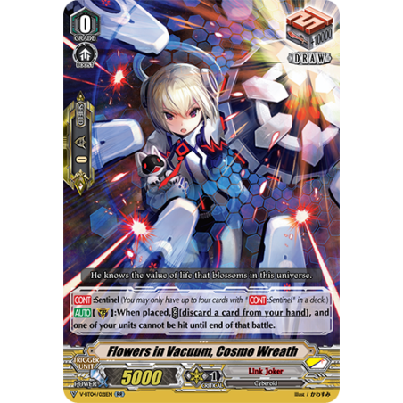 Vanguard_TCG_card_V-BT04_021EN_RR_Flowers_in_Vacuum_Cosmo_Wreath_Vilest_Deletor