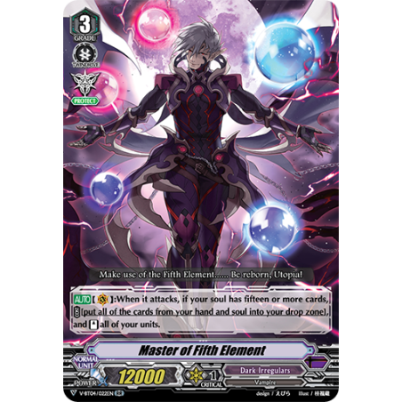 Vanguard_TCG_card_V-BT04_022EN_RR_Master_of_Fifth_Element_Vilest_Deletor