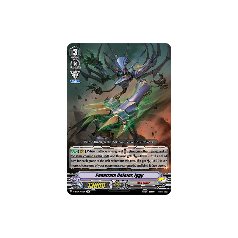 Vanguard_TCG_card_V-BT04_031EN_R_Penetrate_Deletor_Iggy_Vilest_Deletor