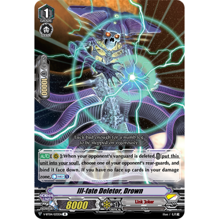 Vanguard_TCG_card_V-BT04_033EN_R_Ill-fate_Deletor_Drown_Vilest_Deletor