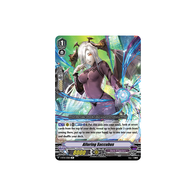 Vanguard_TCG_card_V-BT04_038EN_R_Alluring_Succubus_Vilest_Deletor
