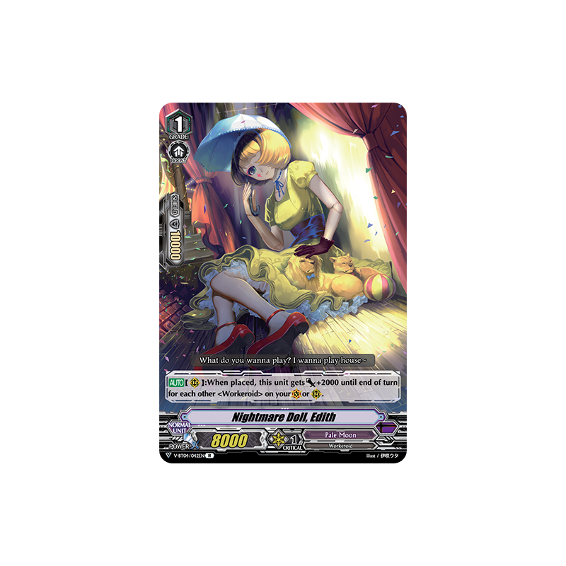 Vanguard_TCG_card_V-BT04_042EN_R_Nightmare_Doll_Edith_Vilest_Deletor