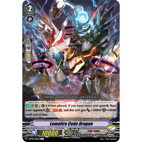 Vanguard_TCG_card_V-BT04_063EN_C_Lemaitre_Code_Dragon_Vilest_Deletor