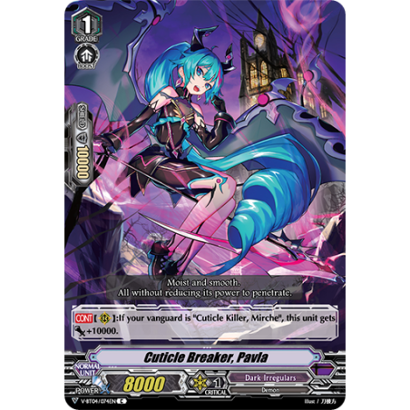 Vanguard_TCG_card_V-BT04_074EN_C_Cuticle_Breaker_Pavla_Vilest_Deletor