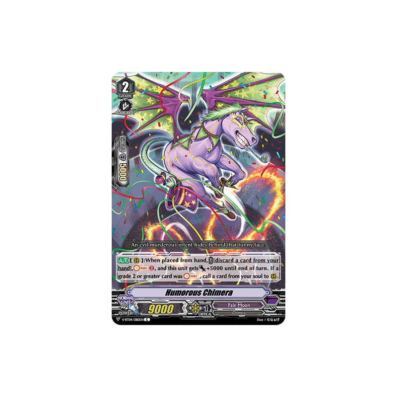 Vanguard_TCG_card_V-BT04_080EN_C_Humorous_Chimera_Vilest_Deletor