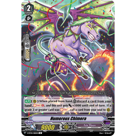 Vanguard_TCG_card_V-BT04_080EN_C_Humorous_Chimera_Vilest_Deletor