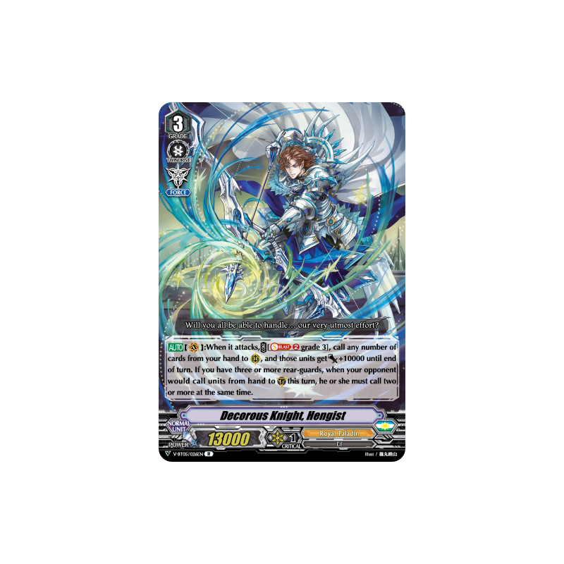 Vanguard_TCG_card_V-BT05_026EN_R_Decorous_Knight_Hengist_Aerial_Steed_Liberation