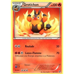 Pokémon 18/114 Grotichon Peu commune Noir & Blanc Noir & Blanc