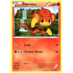 Pokémon 21/114 Flamajou Commune Noir & Blanc Noir & Blanc