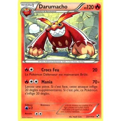 Pokémon 25/114 Darumacho Rare Noir & Blanc Noir & Blanc