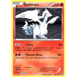 Pokémon 26/114 Reshiram Holographique rare Noir & Blanc Noir & Blanc