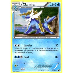 Pokémon 31/114 Clamiral Holographique rare Noir & Blanc Noir & Blanc