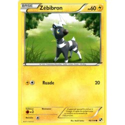 Pokémon 40/114 Zébibron Commune Noir & Blanc Noir & Blanc
