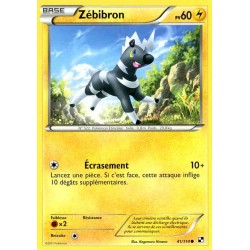 Pokémon 41/114 Zébibron Commune Noir & Blanc Noir & Blanc