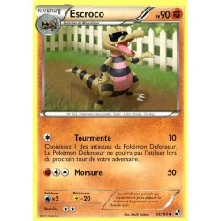 Pokémon 64/114 Escroco Peu commune Noir & Blanc Noir & Blanc