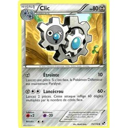 Pokémon 75/114 Clic Peu commune Noir & Blanc Noir & Blanc