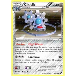 Pokémon 76/114 Cliticlic Holographique rare Noir & Blanc Noir & Blanc