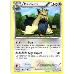 Pokémon 83/114 Mastouffe Rare Noir & Blanc Noir & Blanc