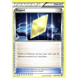 Pokémon 102/114 Rappel Peu commune Noir & Blanc Noir & Blanc